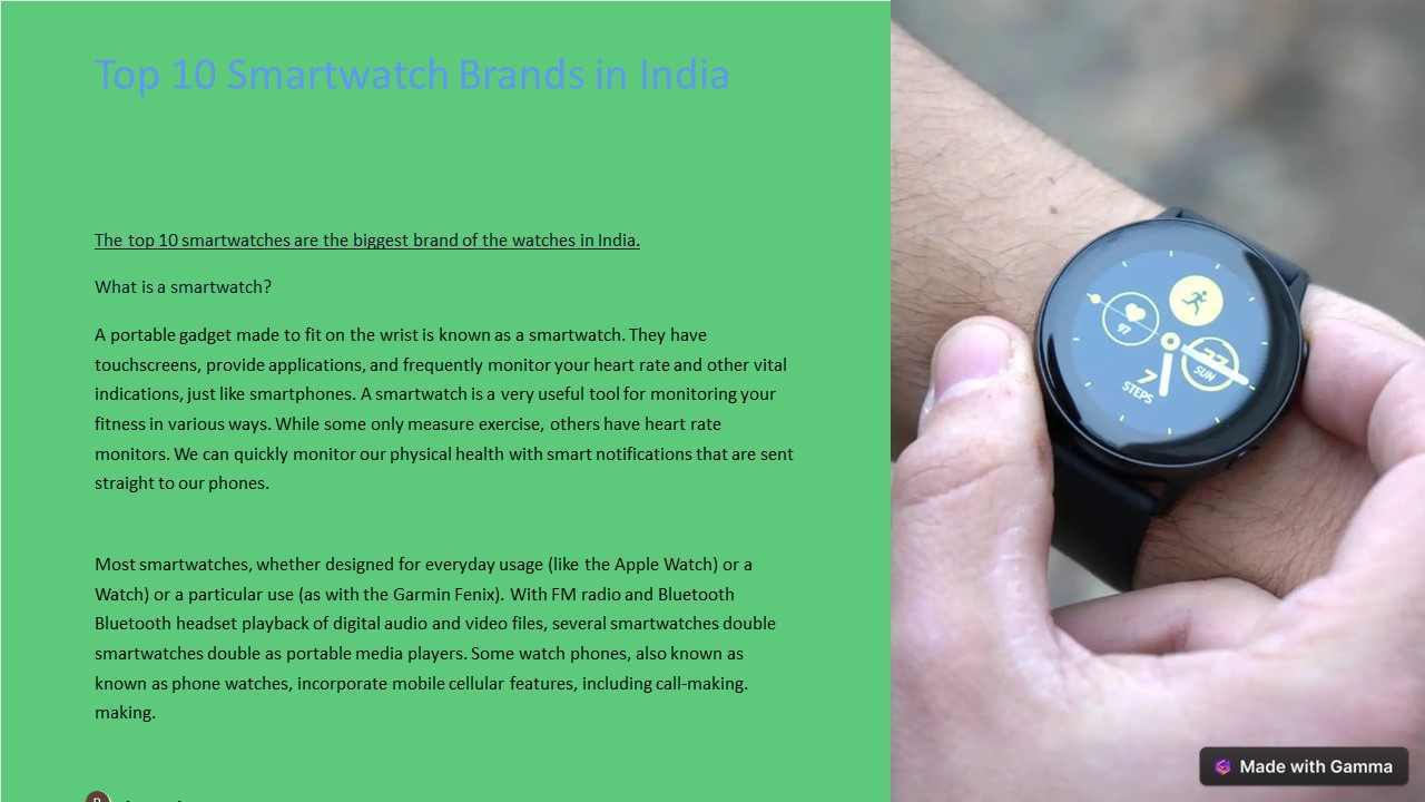 Top 10 SmartWatches of India