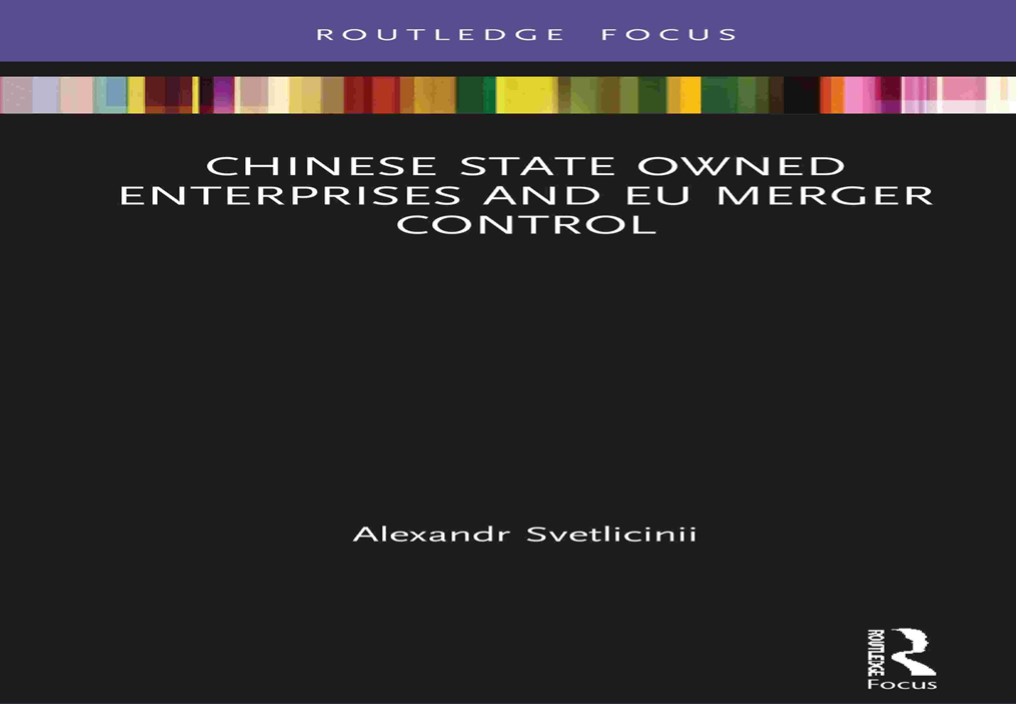 PDF_ Chinese State Owned Enterprises and EU Merger Control