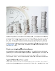 Small Business Loans