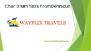 Char Dham Yatra From Dehradun