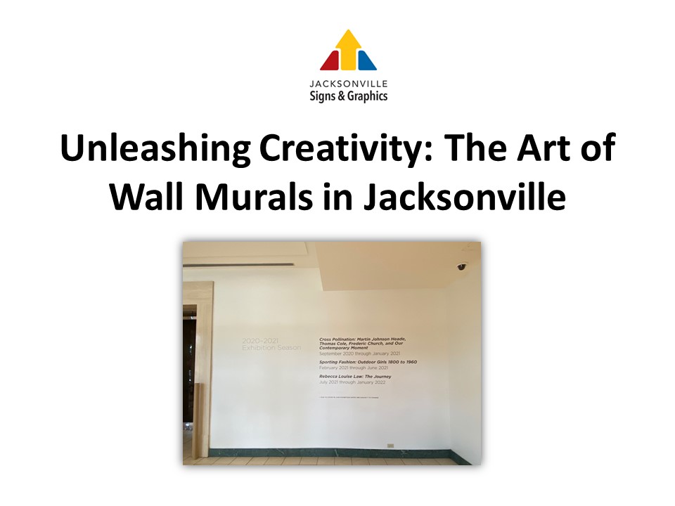 Unleashing Creativity: The Art of Wall Murals in Jacksonville