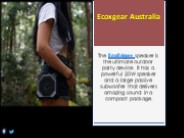 EcoEdge+ Portable Bluetooth Speaker - ECOXGEAR