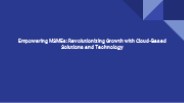 Empowering MSMEs Through Technological Advancements
