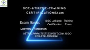 BOC Athletic Training Maximize Performance and Prevent Injuries