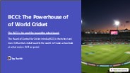 BCCI : The Powerful World Cricket Board