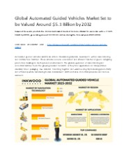 Global Automated Guided Vehicle Market | Inkwood Research