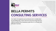 Bella Permits Consulting Services