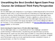 Best Enrolled Agent Exam Prep Course