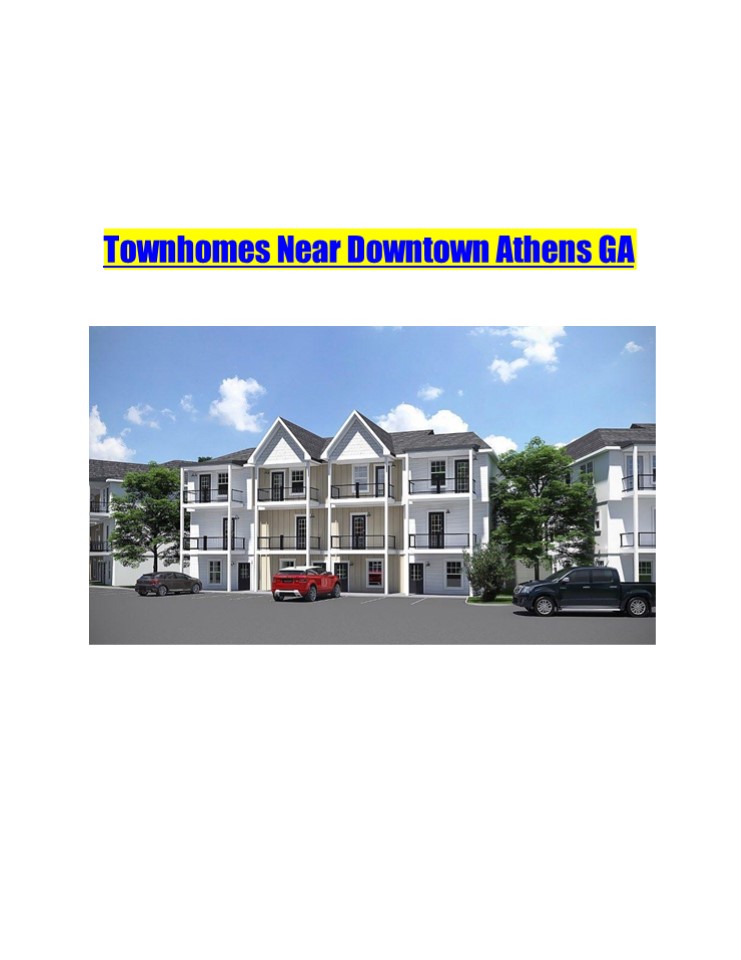 Townhomes Near Downtown Athens GA