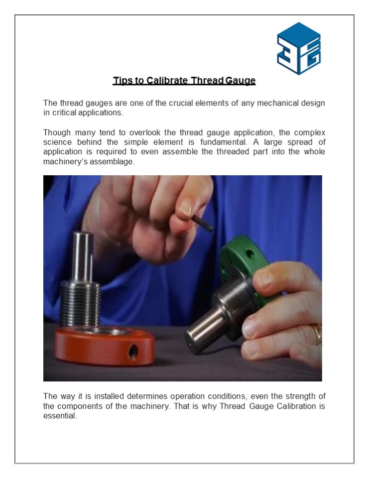 Tips to Calibrate Thread Gauge