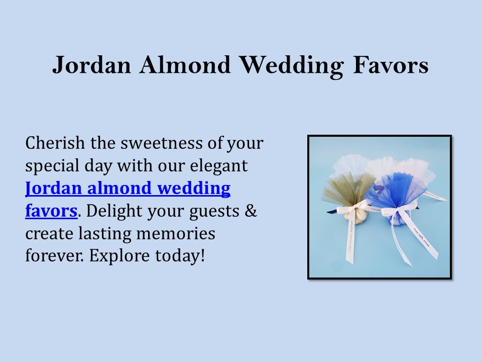 Jordan Almond Wedding Favors