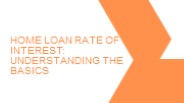 Home Loan Rate of Interest: Understanding the Basics