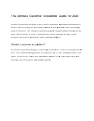 The Ultimate Customer Acquisition Guide for 2023 (1)