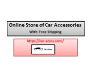 Online Store of Car Accessories