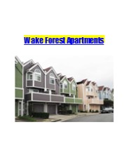 Wake Forest Apartments