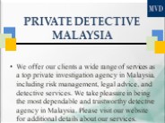 Private Detective Malaysia