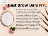 Best Brow Bars NYC