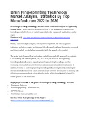 Brain Fingerprinting Technology Market