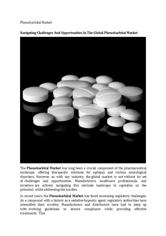 Phenobarbital Market