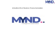 6 Key Benefits of Business Process Automation