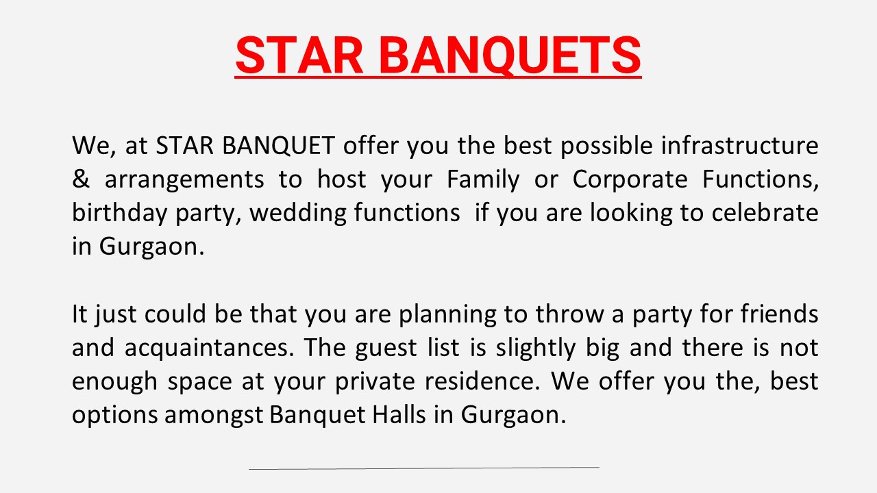 Banquet Halls in Gurgaon