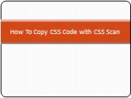 How To Copy CSS Code with CSS Scan