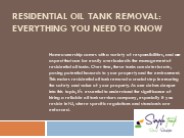 Residential Oil Tank Removal: Everything You Need to Know