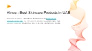 Best Skincare Products in UAE