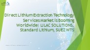 Direct Lithium Extraction Technology Services