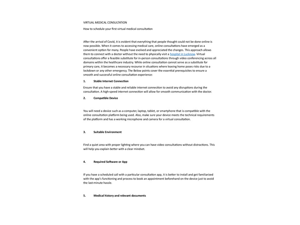 How to schedule your first virtual medical consultation