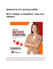 IELTS Institute in Abbotsford: Swap Your Standard