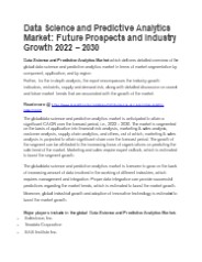 Data Science and Predictive Analytics Market