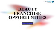 Beauty Franchise Opportunities in India