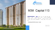 M3M Capital, Dwarka Expressway, Gurgaon, Sector 113