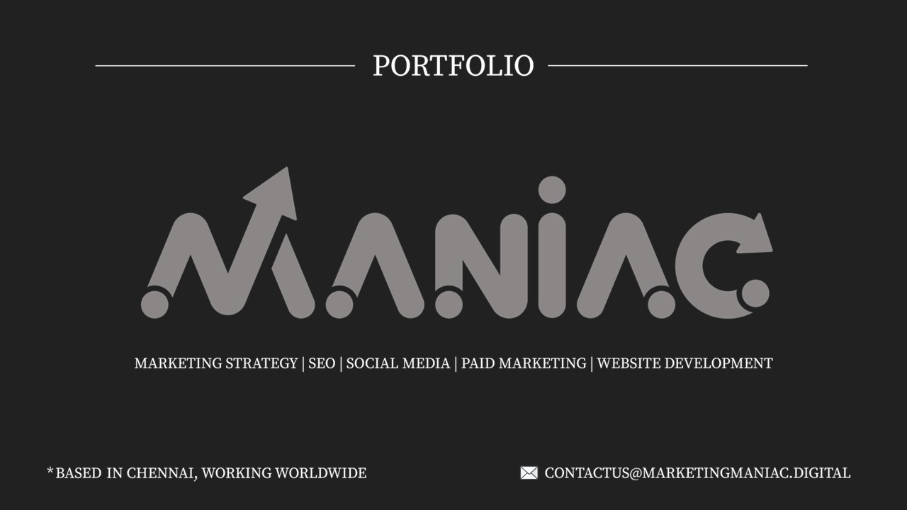 Marketing Maniac Digital Marketing Services in Chennai