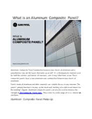 What is an Aluminum Composite Panel?