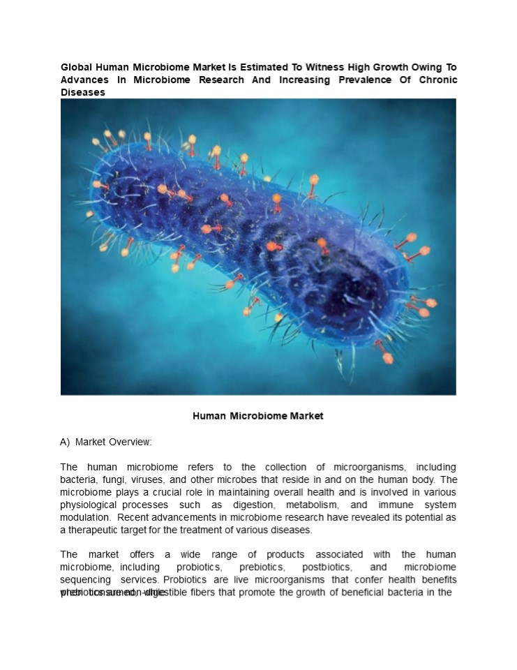Human Microbiome Market