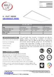 LED Backlit Panel - KrutLED Wholeslaler