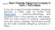 Best Website Designing Company In Delhi | Techimpero