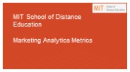 Marketing Analytics Metrics