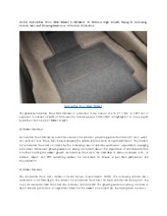Automotive Floor Mats Market