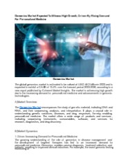 Genomics Market