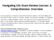 CFA Exam Review Courses