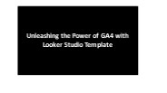 Google Analytics 4 (GA4) Looker Studio Template