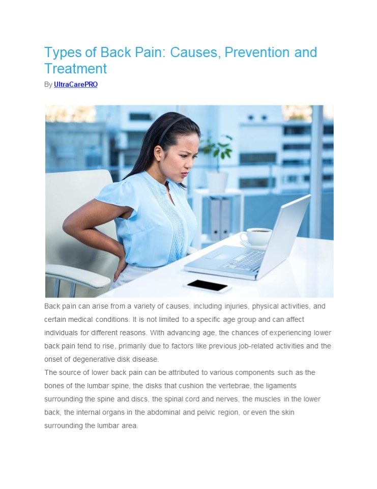 PPT – Types of Back Pain: Causes, Prevention and Treatment PowerPoint ...