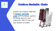 Outdoor Stackable Chairs