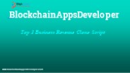 Cryptocurrency - Top 3 Business Revenue Clone script