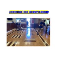Commercial Floor Cleaning Company