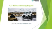 Car Rental Booking Engine