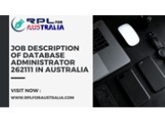 Job Description Of Database Administrator 262111 in Australia